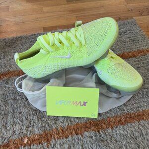 Swarovski Crystal x Nike VaporMax Neon Yellow Women’s 8 NWT